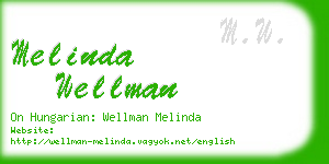melinda wellman business card